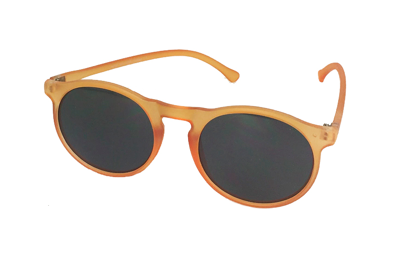 Rund orange solbrille