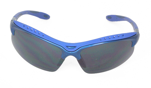 Blå sportsolbrille, perfekt til golf