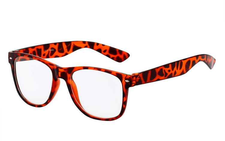 Wayfarer brille med klart glas uden styrke - Design nr. 3515