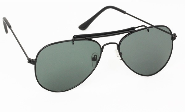 Sort aviator solbrille i stilsikkert design - Design nr. 3030