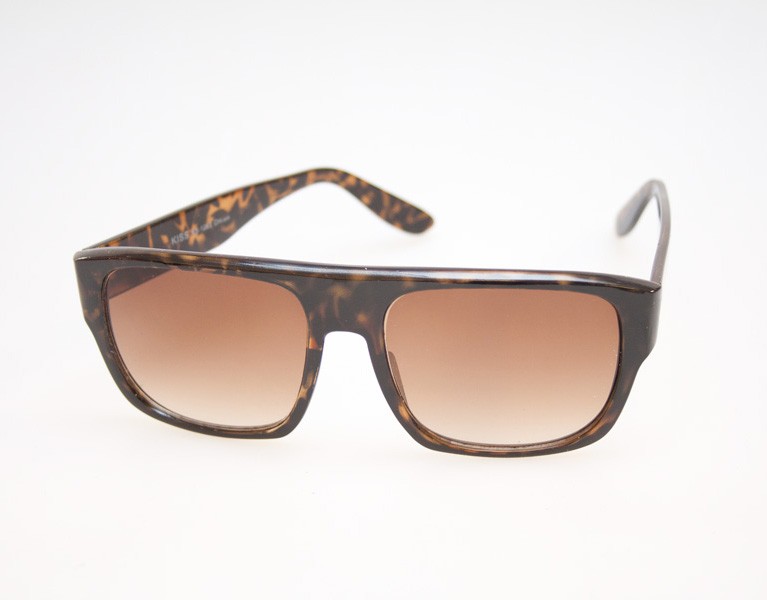 Enkelt solbrille design i tortoise brun / skildpadde brun
