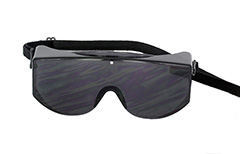 Sort kæmpe solbrille / beskyttelses solbrille med elastik  - Design nr. 1073