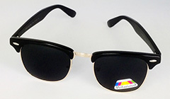 Clubmaster polaroid solbrille i sort