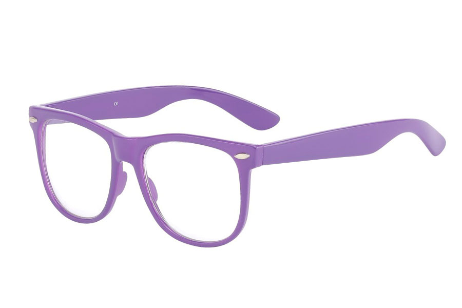 Lilla brille med glas uden styrke - Design nr. 833