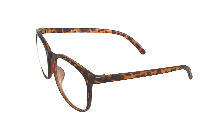 Skildpaddebrun rund brille - accessories.dk - billede 2