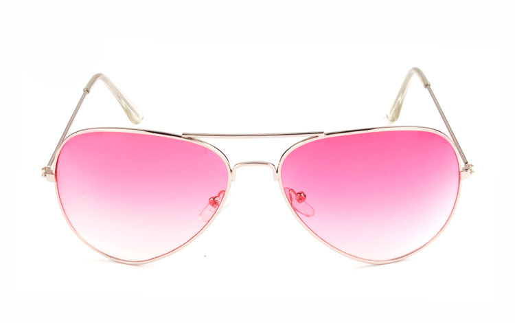 Lyserøde aviator solbriller - accessories.dk - billede 2
