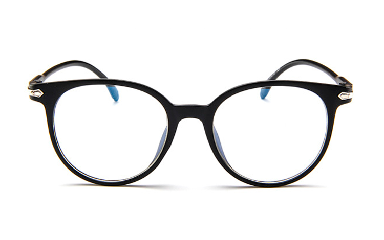 Sort brille med klart glas - accessories.dk - billede 2