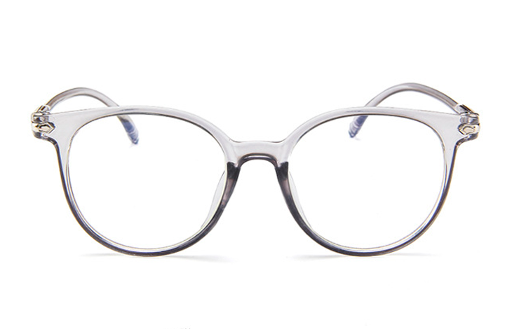 Grå transparent brille med klart glas uden styrke - accessories.dk - billede 2