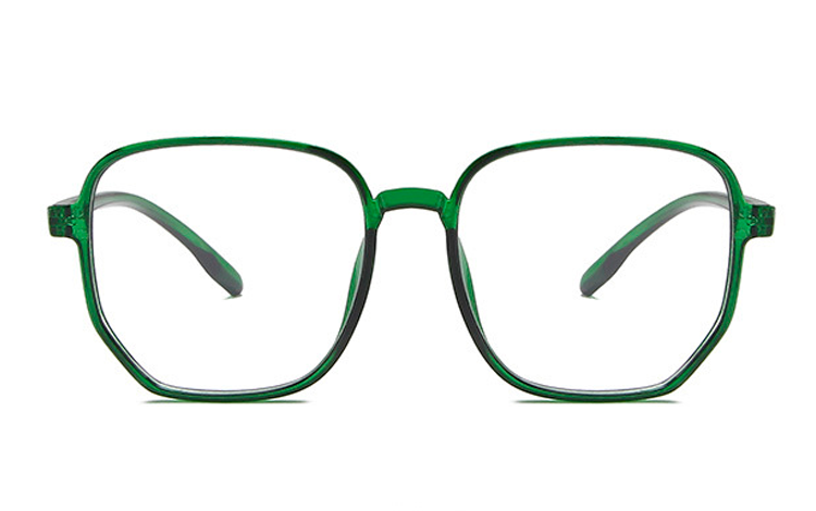 Retro inspireret brille i robust grønt design - accessories.dk - billede 2