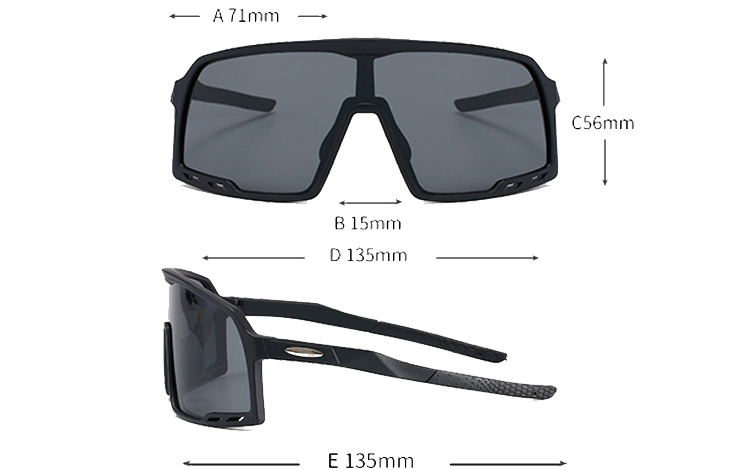 Oversize sportsbrille til Sport, Løb, Cykling eller bare fashion - accessories.dk - billede 2