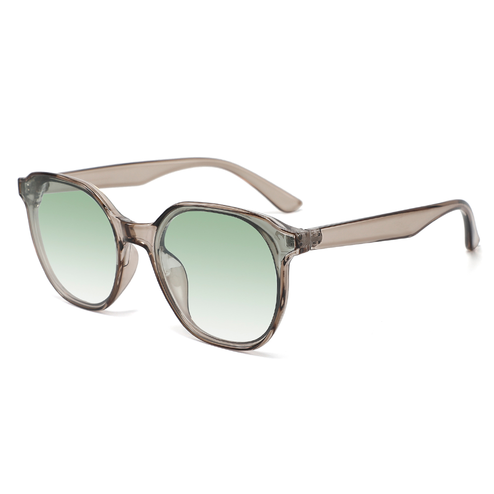 Grå-grøn transparent solbrille