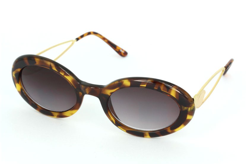 Solbrille i vintage design. 50Â´er, 60Â´er,70Â´er look. Brun skildpadde / tortoise