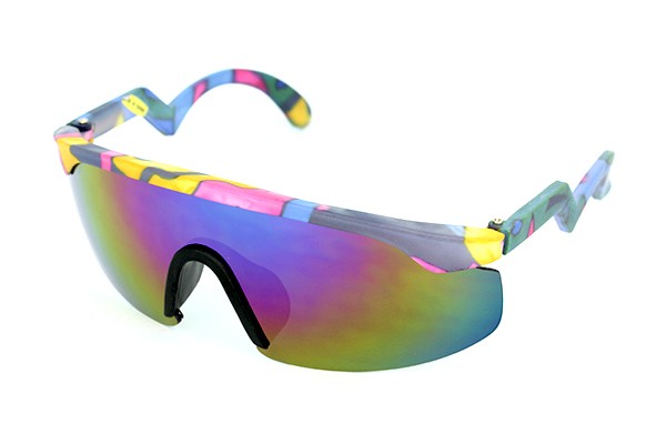 Ski solbrille i 12-15år model. Multifarvet design