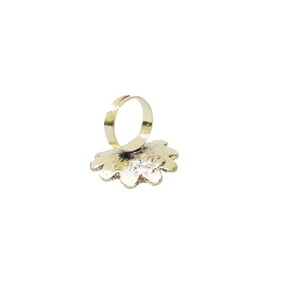 Marguerit ring i smukt design. Justerbar i str. - accessories.dk - billede 2