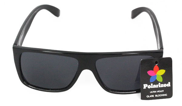 Polaroid solbrille i sort enkelt design