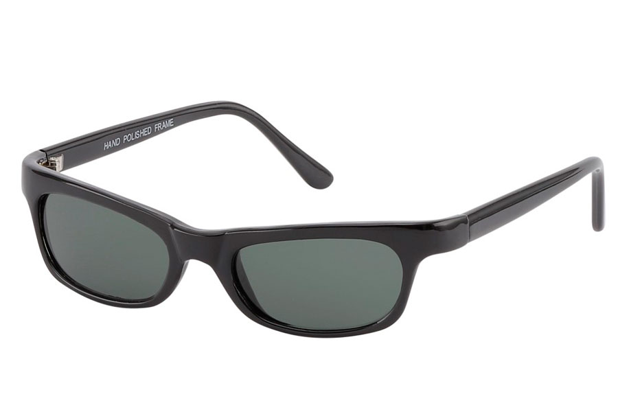 90´er modebrillen, den smalle firkantede sorte solbrille