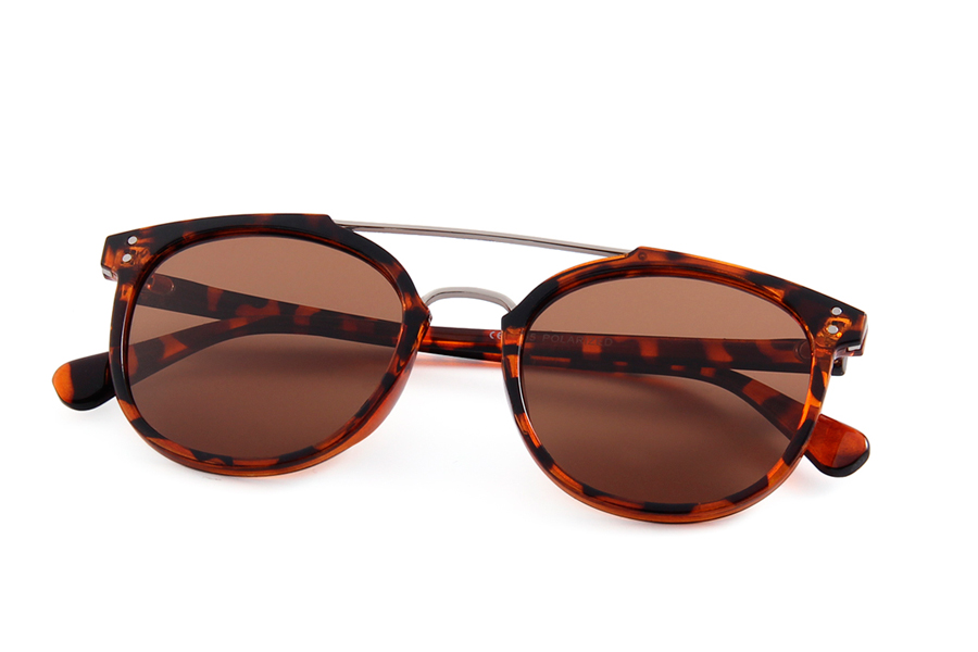 Solbrile i orangebrunt leopard / skildpadde stel - accessories.dk - billede 2