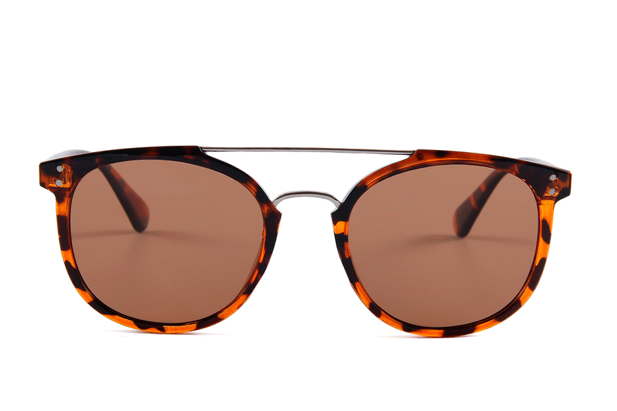 Solbrile i orangebrunt leopard / skildpadde stel - accessories.dk - billede 3