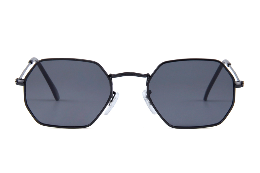 Octagonal solbrille med flade linser - accessories.dk - billede 3