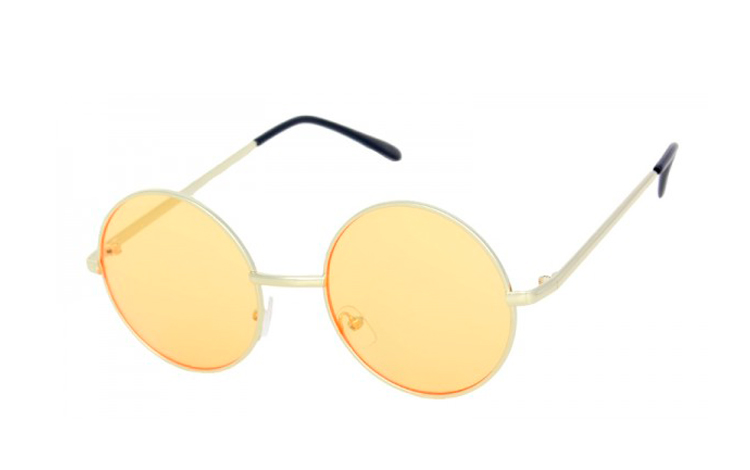 Orange gul brille i rundt design. God kørebrille - accessories.dk - billede 2