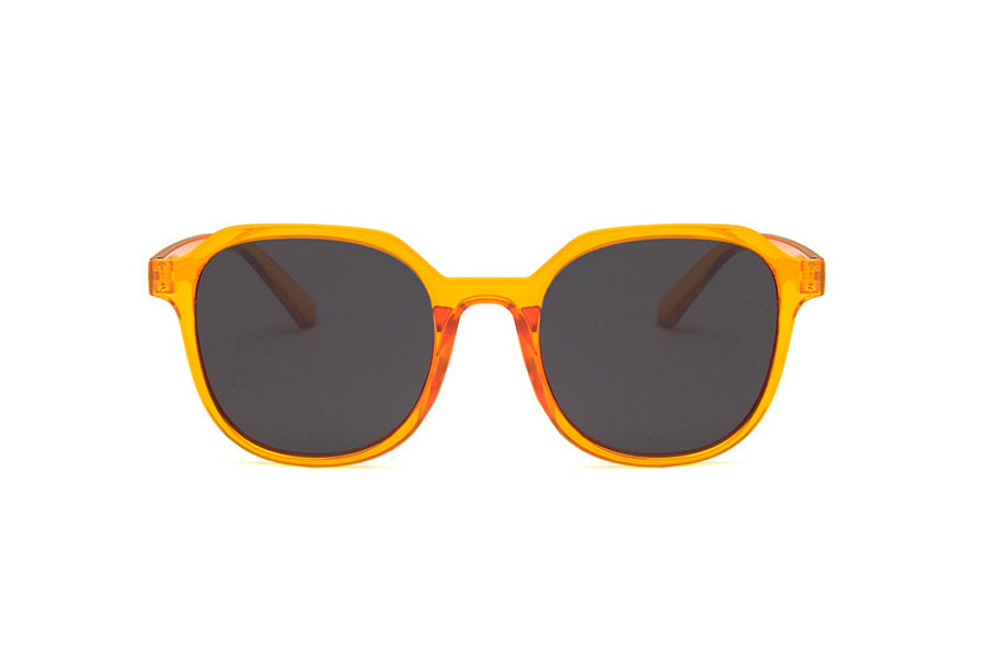 Dame solbrille i orange transparent stel - accessories.dk - billede 2