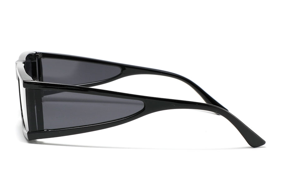 Sort solbrille med sideglas - accessories.dk - billede 3
