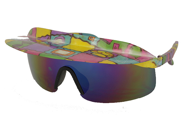 Retro solbrille med kasket skygge