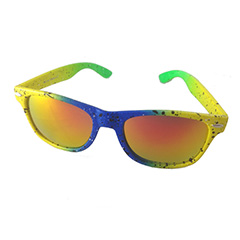 Farverig neon solbrille med  - Design nr. 3201