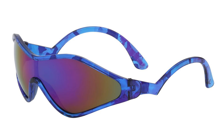 Retro ski solbrille i vilde farver - Design nr. 3419