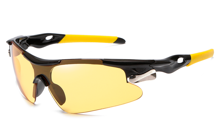 Solbrille / hurtigbrille med gult glas. - Design nr. 4516