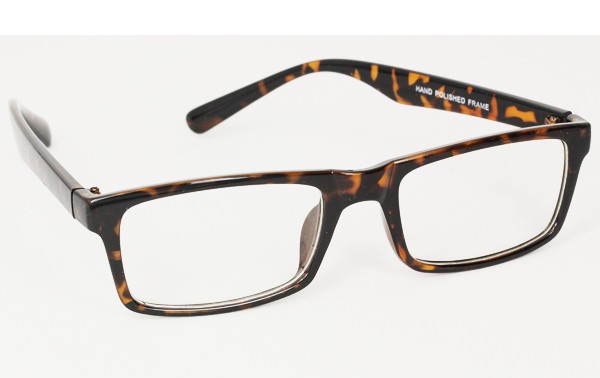 Firkantet skildpaddebrun brille - Design nr. 3015