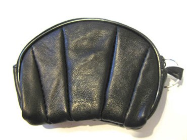 Lille mønt pung i sort imiteret læder - Design nr. 289