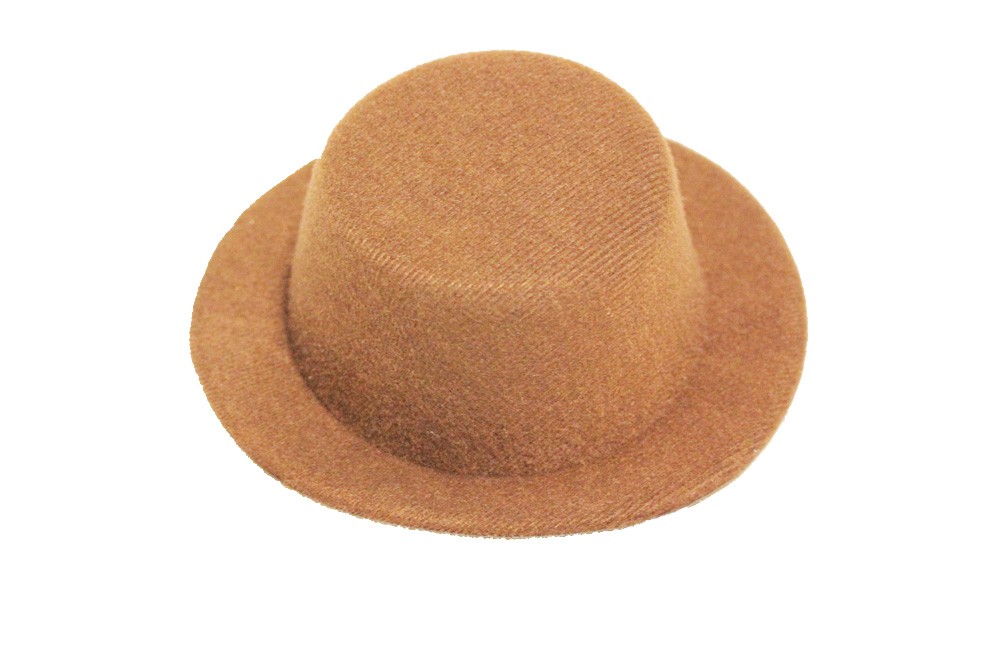 Miniature hat i enkelt design - Brun - Design nr. 802