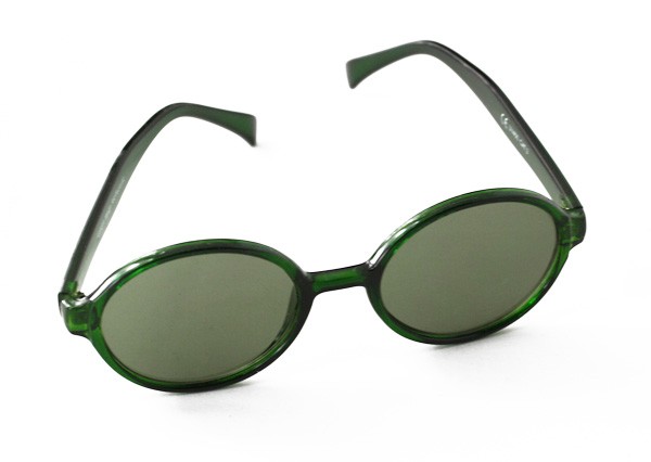 Grøn oval solbrille - Design nr. 875