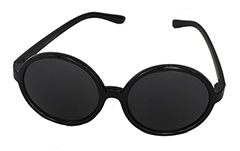 Stor sort dame solbrille i flue design - Design nr. 1007