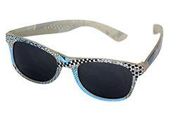 Fed farvet wayfarer solbrille til mænd og kvinder - Design nr. 1145