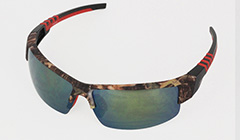 Golfsolbrille med mønstret stel 