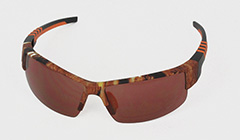 Golfsolbrille med mønstret stel