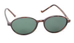 Oval moderigtig solbrille i rødbrunt stel - Design nr. 3104