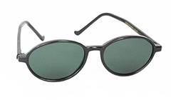 Oval rund solbrille i sort moderigtig design - Design nr. 3105