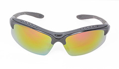 Sort sportsolbrille, perfekt til golf - Design nr. 3114