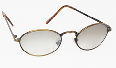 Oval solbrille med smokeyfarvet glas - Design nr. 3125