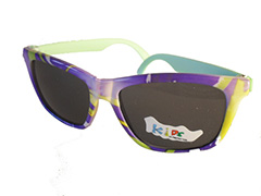 Børnesolbrille i fine farver med lys mintgrøn stænger?. UV beskyttelse (1-2 år) - Design nr. 370