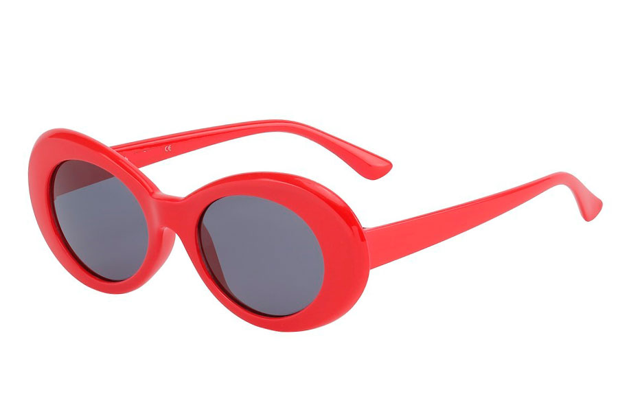 Rød flower power hippie solbrille - Design nr. s3755