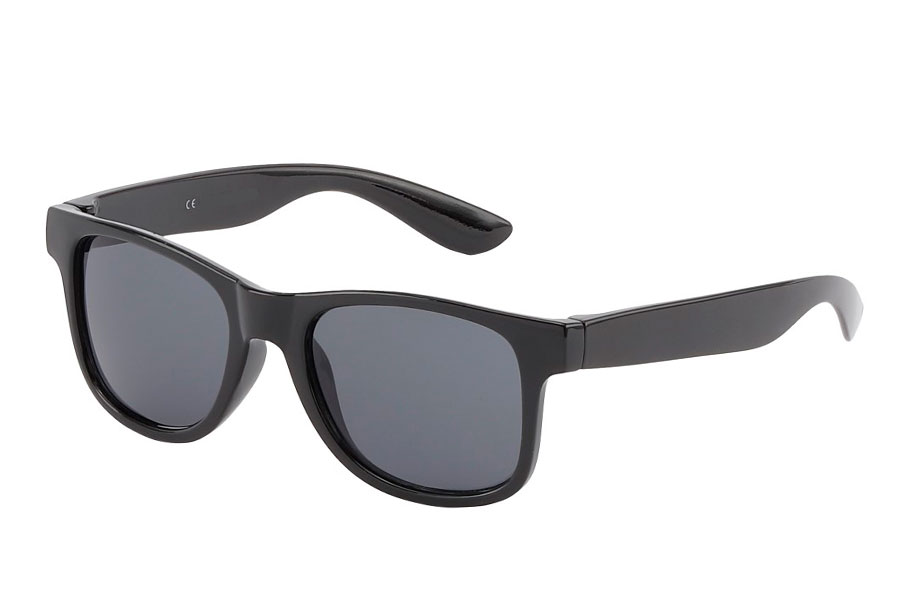BØRNE solbrille i sort enkelt design - Design nr. 3820