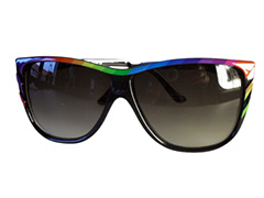 Cat eye solbrille med regnbue design - Design nr. 513