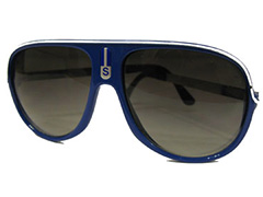 Blå aviator millionarie solbrille med  - Design nr. 565