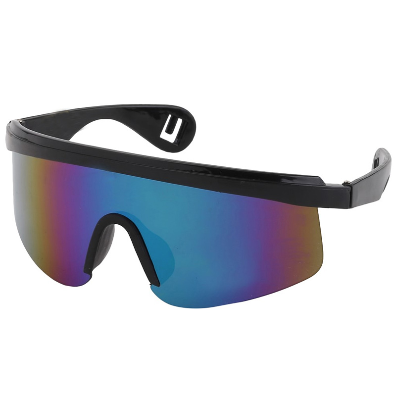 Ski briller / racers. Sort design med multifarvet glas. - Design nr. 673